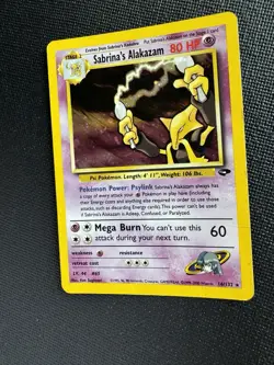 Pokemon Sabrina’s Alakazam 16/132 Holo Gym Challenge WOTC Vintage Rare - Image 5