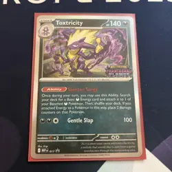 Pokemon TCG - Toxtricity MEP 017 Phantasmal Flames Stamped Prerelease Holo Promo - Image 1