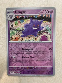 Gengar 094/165 - Scarlet Violet 151 Reverse Holo Rare Pokemon TCG NM - Image 1
