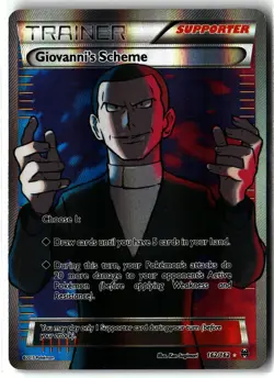 Giovanni's Scheme ⭐ 162/162 Holo Rare Ultra BREAKthrough 2015 Pokemon NM/LP - Image 1