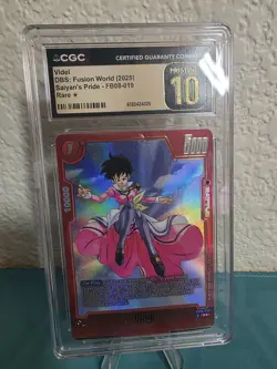 Dragon Ball English Card Fusion World Saiyan's Pride Videl FB08-019 CGC 10 - Image 1