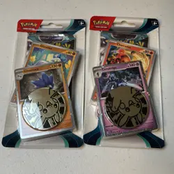 Pokemon TCG Blister Pack Set Paradox Rift Glimmora Ceruledge 2023 Cards - Image 1