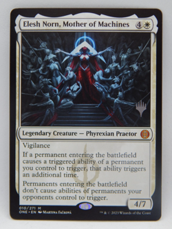 Magic the Gathering - ONE Stamped Promo 010/271 - ELESH NORN, MOTHER OF MACHINES - Image 1