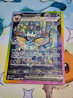 Pokemon Vaporeon EX SIR Full Art 149/131 Prismatic Evolutions Mint! Pack Fresh!! - Image 1