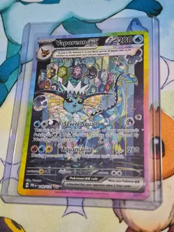Pokemon Vaporeon EX SIR Full Art 149/131 Prismatic Evolutions Mint! Pack Fresh!! - Image 3