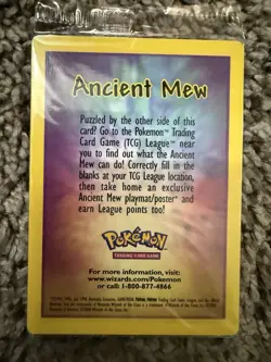 Pokemon TCG Ancient Mew Sealed 2000 Movie Promo Holo Rare - Image 5