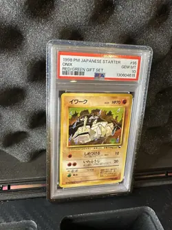 Pokemon Onix Japanese Quick Starters Red/Green Gift Set PSA 10 Gem Mint 1998 - Image 4
