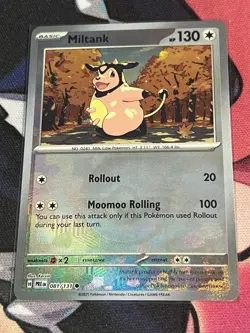 Miltank 081/131 (Pokeball Reverse Holo) SV Prismatic Evolutions Pokemon - NM - Image 1