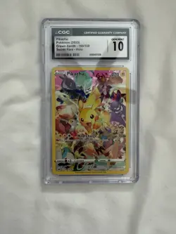 2023 Pokemon Crown Zenith Pikachu Secret Rare Holo #160/159 CGC 10 - Image 1