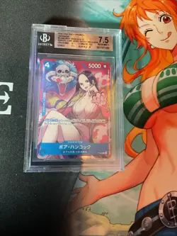 One Piece Japanese Boa Hancock P-066 Saikyo Jump 2024 Promo - Beckett 7.5 BGS - Image 1