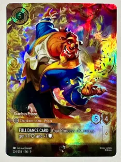 Disney Lorcana TCG Beast - Gracious Prince Enchanted Fabled NM 224/204 - Image 1