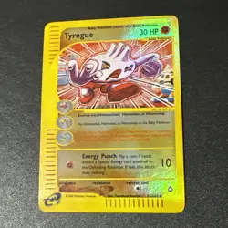 Tyrogue 63/147 Aquapolis 2002 Reverse Holo Pokemon Card NM - Image 1