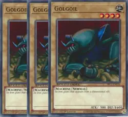 Yugioh - Golgoil x 3 - 1st Edition NM - Free Holographic Card - Image 1