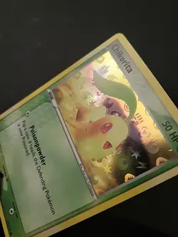 NM Pokemon Card - Chikorita Hidden Legends 55/101 Common Reverse Holo - Image 3