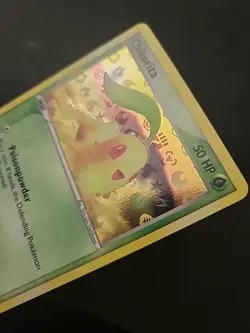 NM Pokemon Card - Chikorita Hidden Legends 55/101 Common Reverse Holo - Image 4