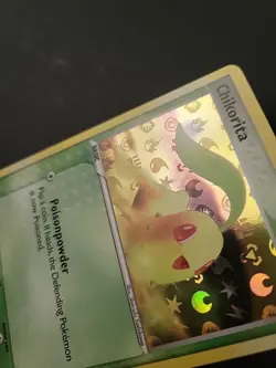 NM Pokemon Card - Chikorita Hidden Legends 55/101 Common Reverse Holo - Image 5