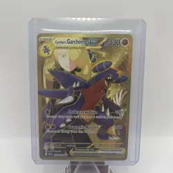 Pokemon Destined Rivals Cynthia's Garchomp EX Gold Hyper Rare Card 241/182 - Image 1