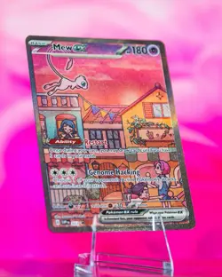 Pokemon TCG Mew EX 053 Holo Black Star Promo Card Scarlet Violet - Image 1