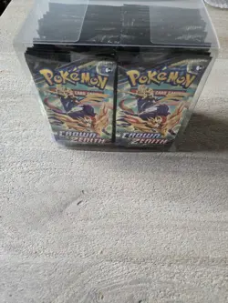 36 x CROWN ZENITH Sealed BOOSTER PACKS With Case 10 Pokemon Cards Per Pack - Image 1