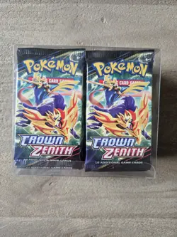36 x CROWN ZENITH Sealed BOOSTER PACKS With Case 10 Pokemon Cards Per Pack - Image 2