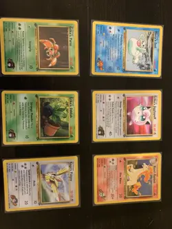 Lot of Six 1st Edition Gym Challenge Pokemon Cards - Near Mint - Image 1