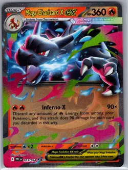 Mega Charizard X ex 013/094 ME02: Phantasmal Flames - Pokemon Card - NM - Image 1