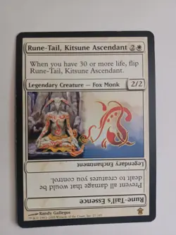 Magic The Gathering Saviors of Kamigawa Rune-Tail, Kitsune Ascendant #27 Rare - Image 1
