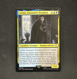 MTG - Grima, Saruman's Footman - Commander: The Lord of the Rings - NM - Image 1