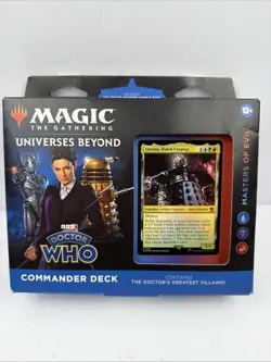 Magic the Gathering CGC: Doctor Who Commander Deck Masters of Evil Sealed Box 195166228815 - Image 1