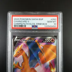 PSA 10 Charizard V SWSH 050 Pokemon Champion's Path Promo Graded Card - Image 2