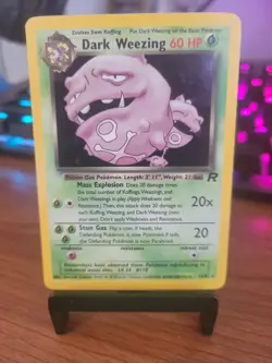 POKEMON ROCKET UNLIMITED DARK WEEZING HOLO 14/82 NM - Image 2