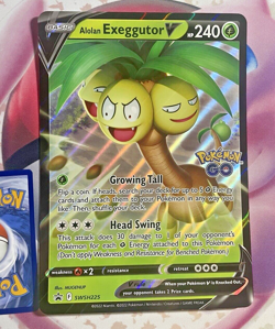 Alolan Exeggutor V SWSH225 JUMBO BLACK STAR PROMO Pokemon GO TCG MINT - Image 1