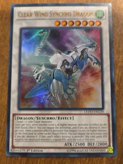 Clear Wing Synchro Dragon - LEDD-ENC29 - Ultra Rare - 1st Edition Near Min - Image 1