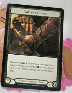 Flesh And Blood Nullrune GLOVES Cold Foil Cards No Official Price & No Reserve! - Image 1