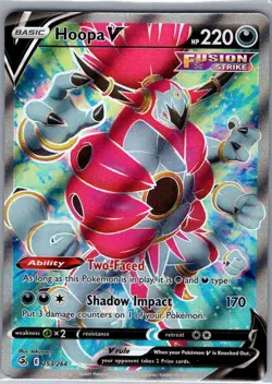 Hoopa V (Full Art) 253/264 SWSH08: Fusion Strike - Pokemon Card - NM - Image 1