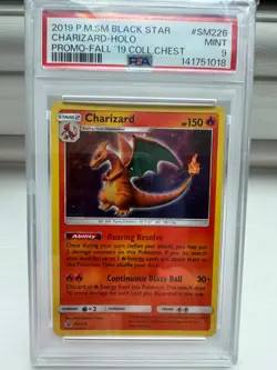 Pokemon Card Charizard Holo Fall 19 SM226 Black Star Promo Collector Chest PSA 9 - Image 1