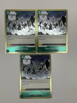 3x Playset OP08-036 Electrical Luna English One Piece Card Game - Image 1
