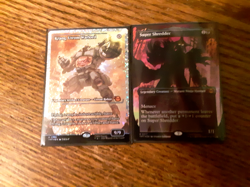 mtg T.M.N.T krang, ulrom warlord fracture foil card 300 and super shredder foil - Image 1