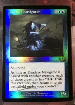 1x MTG Deadeye Navigator *FOIL* Retro Innistrad PROMO Rare! NM Mint - Image 1