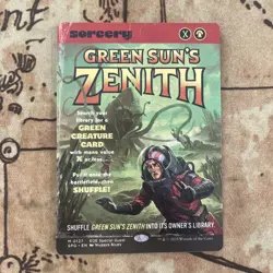 1x MTG Green Sun's Zenith (Showcase) NM Special Guests Rare Commander Free Ship - Image 1
