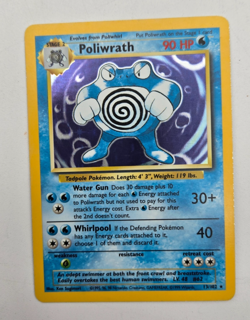 Pokemon TCG Poliwrath Base Set 2 15/130 Holo Unlimited Rare - Image 2