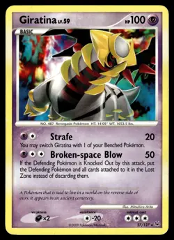 GIRATINA - 27/127 Rare Platinum Pokemon LP - Image 1