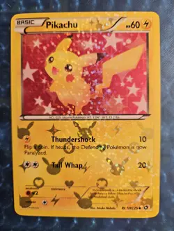 Pikachu RC7/RC25 Legendary Treasures Radiant Collection Holo Rare. Very Nice - Image 1