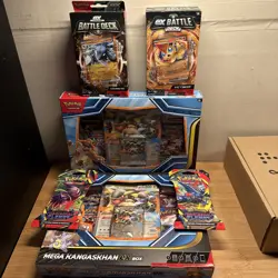 Pokemon TCG - Mega Kangaskhan Ex Co Box - New Sealed, LOT OF 2,2 Decks And 2 Meg - Image 1