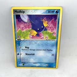 Mudkip 58/100 Common English Pokemon EX Crystal Guardians - Image 1