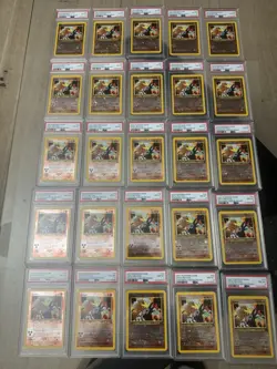 Pokemon 2001 Game 3 Movie Promo #34 Entei Reverse Foil PSA 8 NM-MT 25 Copy’s - Image 1