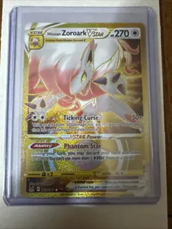 Pokemon Hisuian Zoroark VSTAR 213/196 Gold Secret Rare Lost Origin NM - Image 1