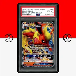Pokemon PSA 10 Flareon GX Holo 001/038 Starter Deck smI Japanese - Image 1