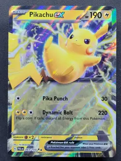 Pikachu ex 063/193 Double Rare Paldea Evolved Pokemon TCG - Image 1