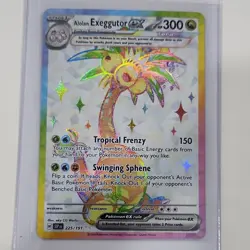 Pokemon Alolan Exeggutor EX Sv08: Surging Sparks Ultra Rare Holo 225/191 English - Image 1